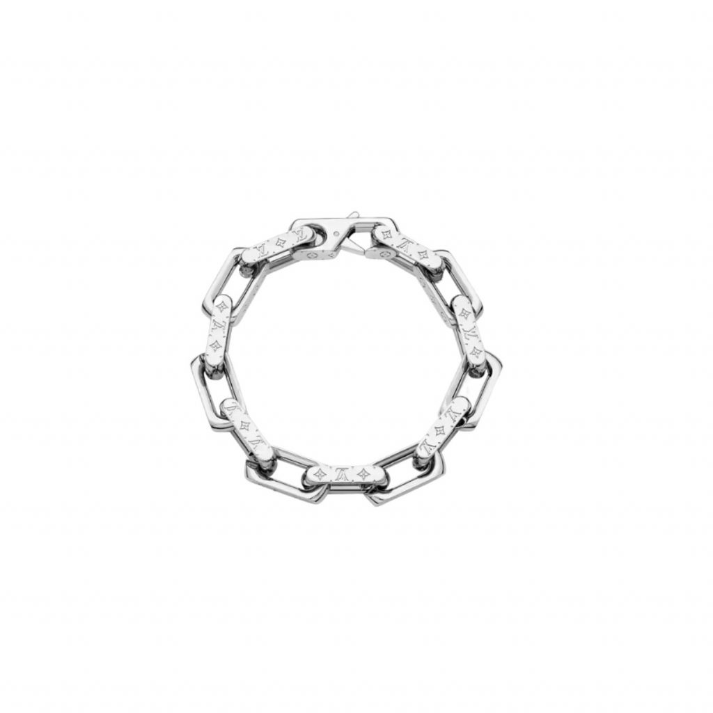Monogram Chain Bracelet Silver Tone M00308