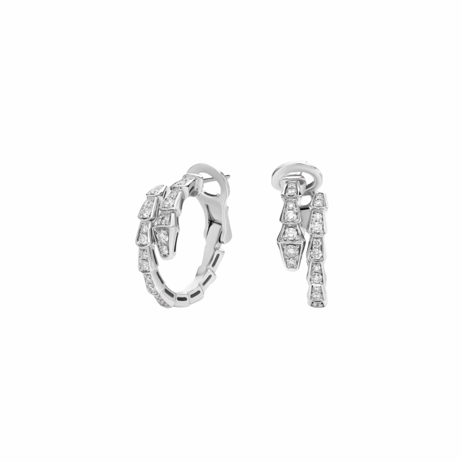 Bvlgari Serpenti Viper Earrings White Gold For Women 358360 - Vipfasbags