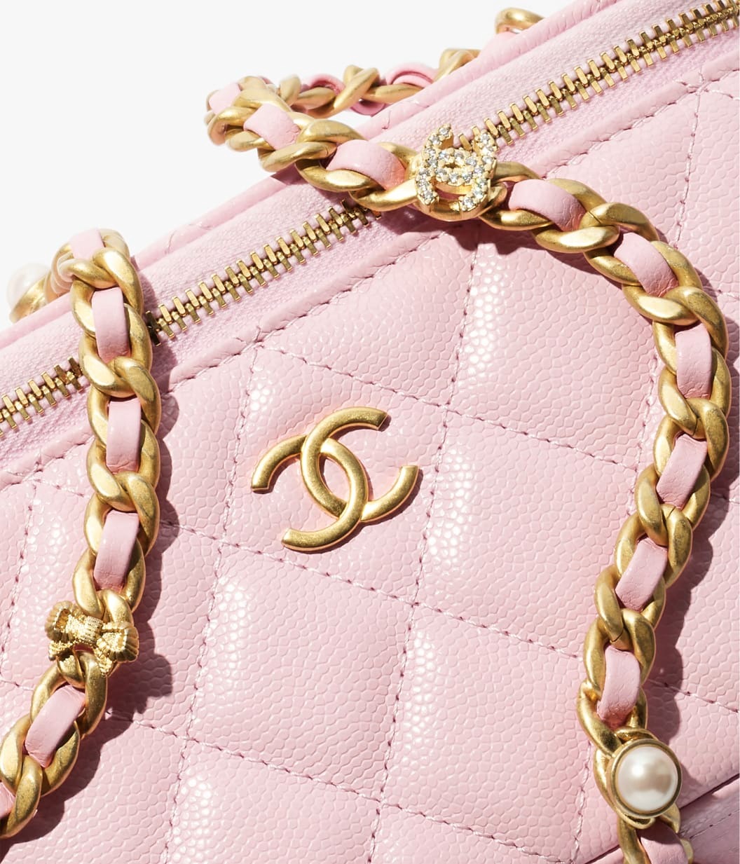 Chanel Vanity With Chain Light Pink 6.7in/17cm For Women AP4446-B19412 ...