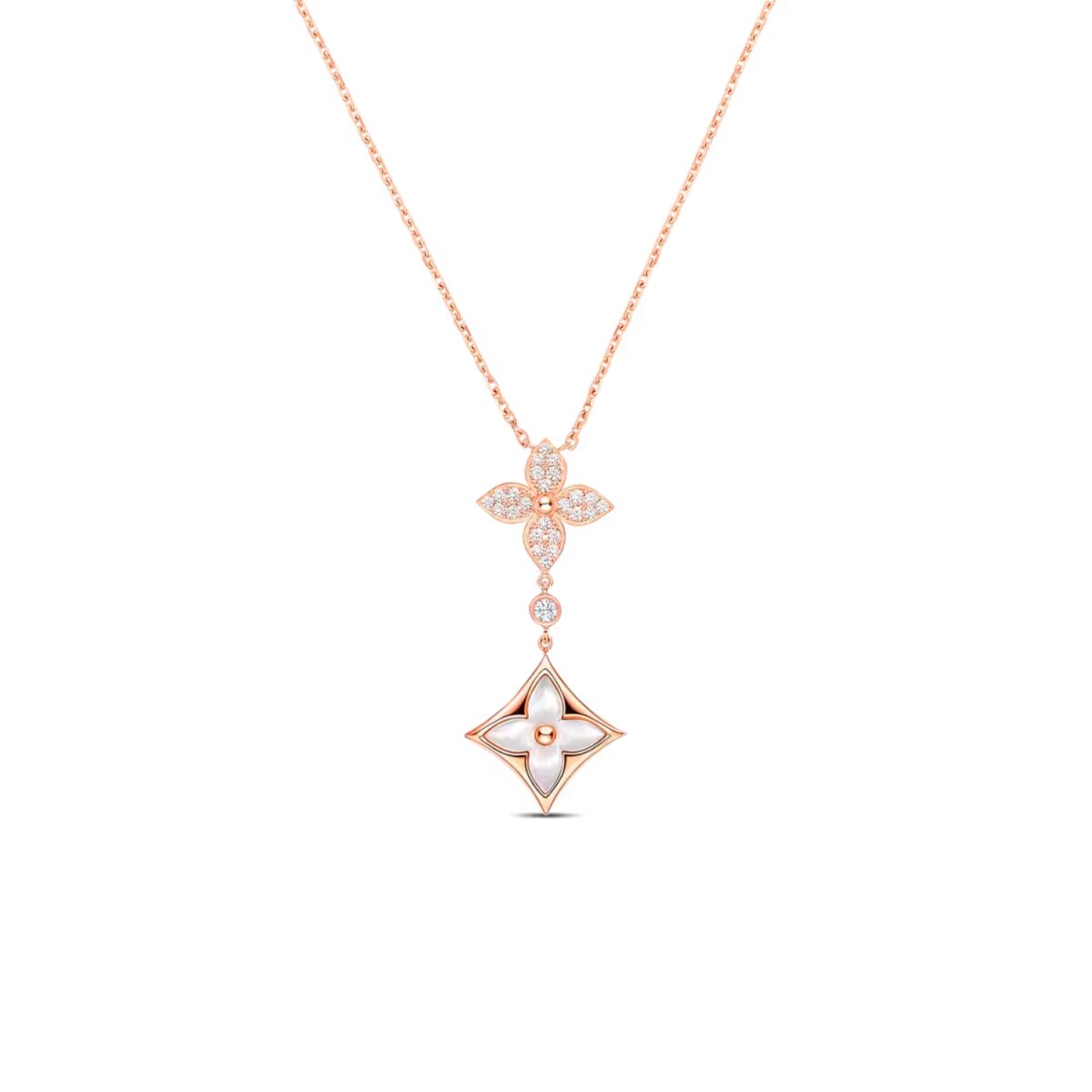 Louis Vuitton Color Blossom Double Star Pendant Necklace