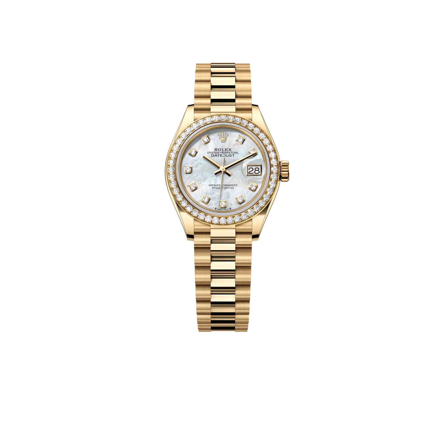 Luxury pink diamond watch