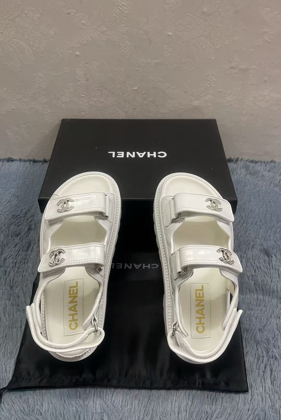Chanel Sandals White For Women - Vipfasbags