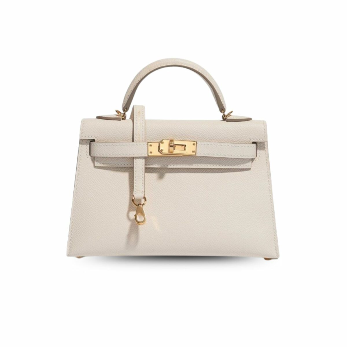 Hermes Mini Kelly Craie For Women Gold-Toned Hardware