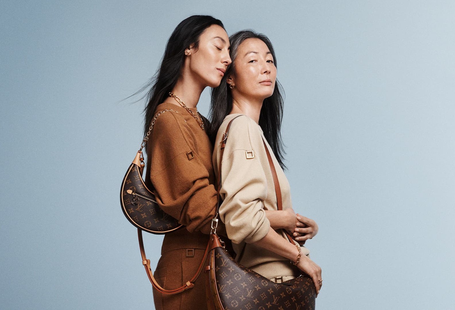 Elegant woman with luxury crossbody bag